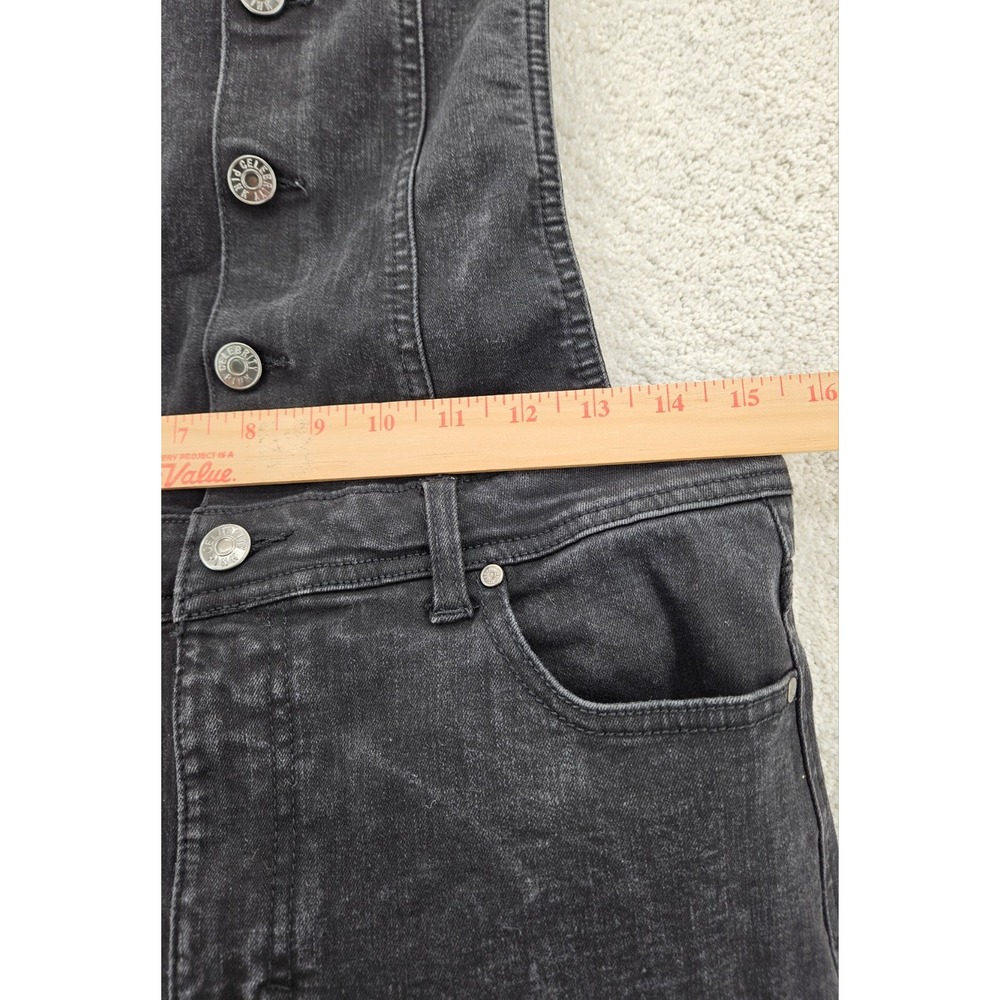 Celebrity Pink Women's Blue Jean Overalls Size L Denim, Dark skinny - Picture 10 of 10
